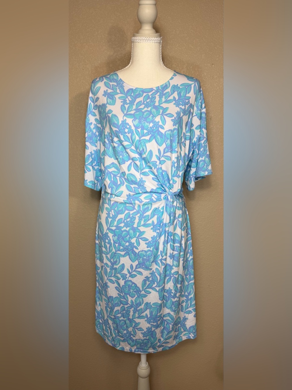 NWT Lilly Pulitzer Shaw Dress in Jacaranda Blue Simply The Zest Women’s Medium - Picture 2 of 13